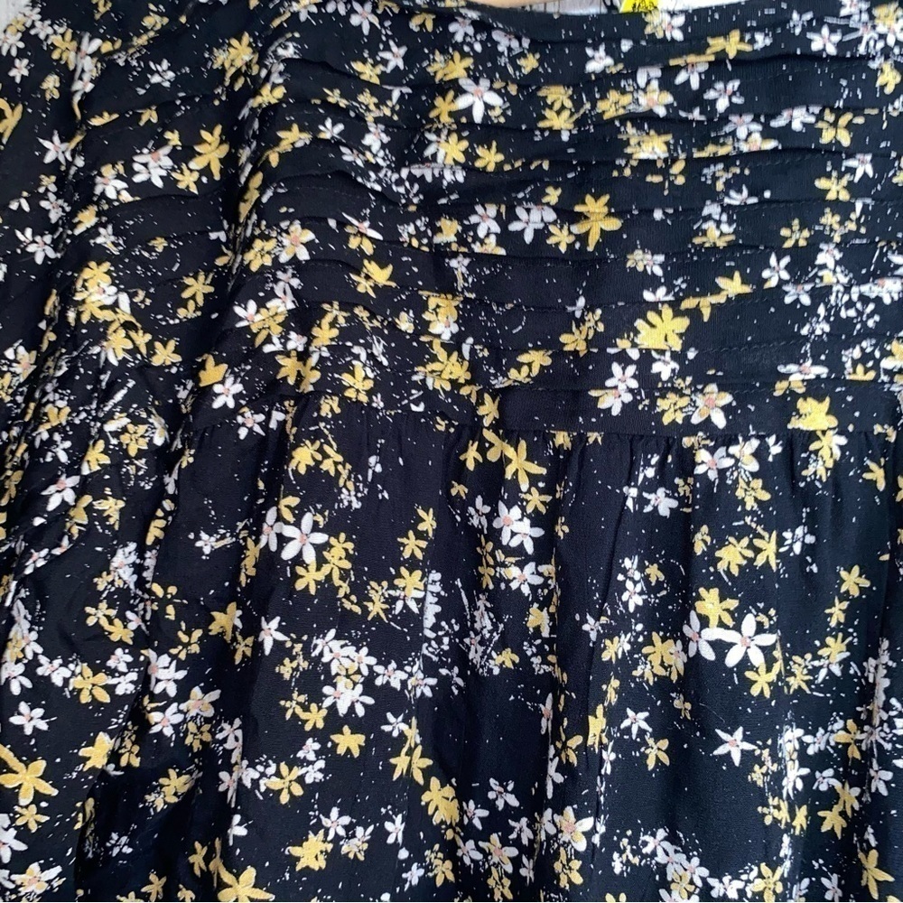 NWT Intimately Free People Dessa Black Floral Bodysuit - Picture 6 of 11